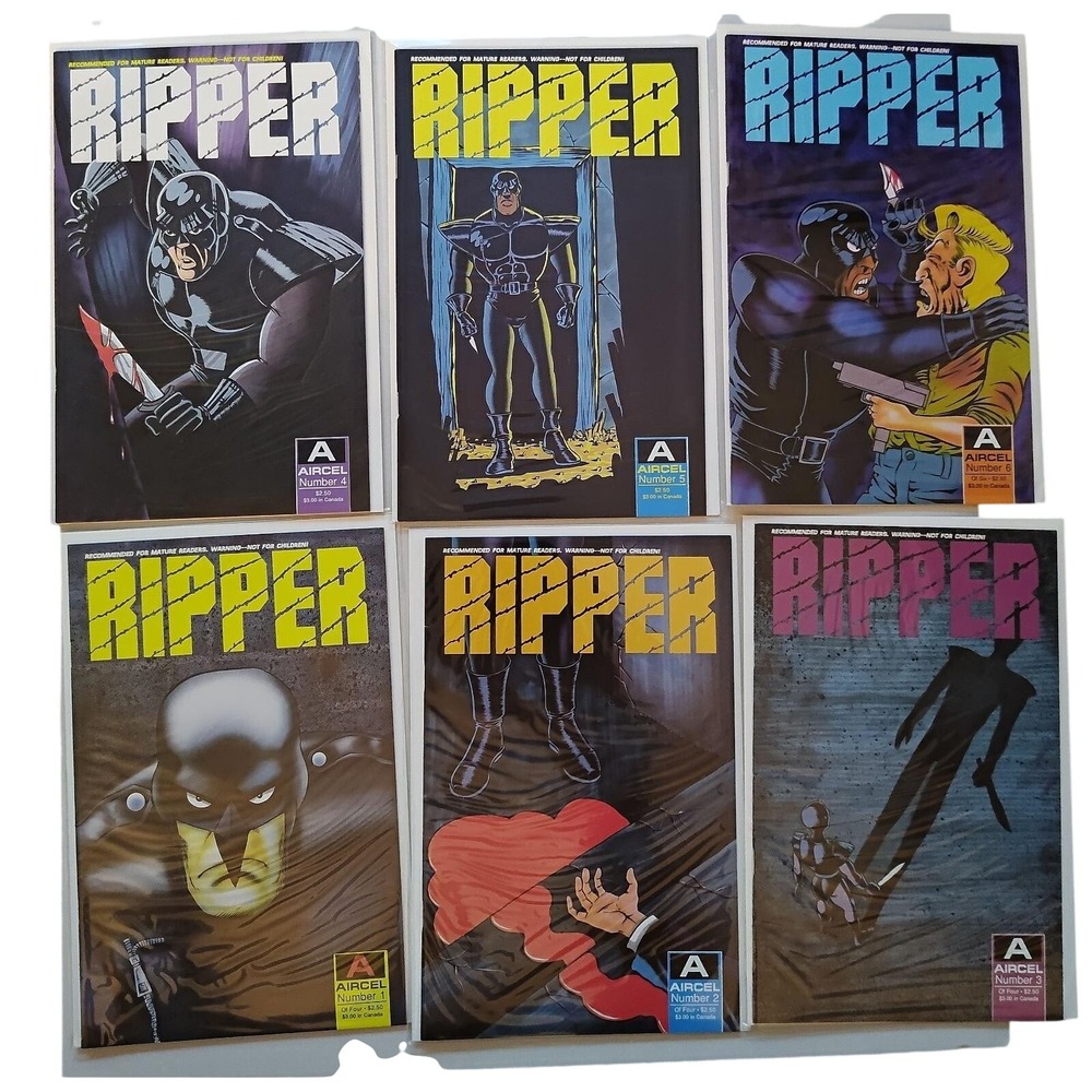 Ripper #1-6 Complete Set Eclipse Comics 1989 Horror Indie 6x Comic Lot